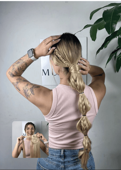 Coleta Lisa Rubia medio